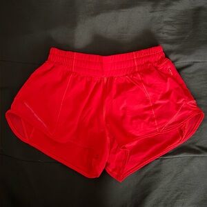 Lululemon Hotty Hot Shorts 2.5” - Red - Size 4 - Low Rise